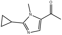 Ethanone, 1-(2-cyclopropyl-1-methyl-1H-imidazol-5-yl)- (9CI) 结构式