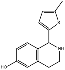 6-Isoquinolinol,1,2,3,4-tetrahydro-1-(5-methyl-2-thienyl)-(9CI) 结构式