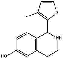 6-Isoquinolinol,1,2,3,4-tetrahydro-1-(3-methyl-2-thienyl)-(9CI) 结构式