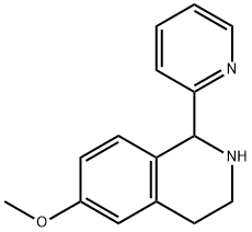 Isoquinoline, 1,2,3,4-tetrahydro-6-methoxy-1-(2-pyridinyl)- (9CI) 结构式