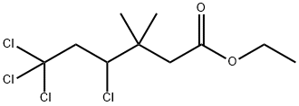 3,3-二甲基-4,6,6,6-四氯己酸乙酯 结构式