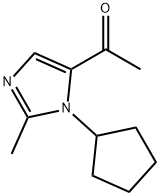 Ethanone, 1-(1-cyclopentyl-2-methyl-1H-imidazol-5-yl)- (9CI) 结构式
