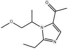 Ethanone, 1-[2-ethyl-1-(2-methoxy-1-methylethyl)-1H-imidazol-5-yl]- (9CI) 结构式