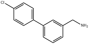 4'-氯联苯基-3-甲胺 结构式