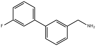 3'-氟联苯基-3-甲胺 结构式