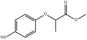 2-(4-羟苯氧基)丙酸甲酯 结构式