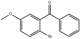 2-溴-5-甲氧基苯甲酮 结构式