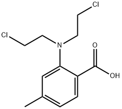 2-[Bis(2-chloroethyl)amino]-p-toluic acid 结构式