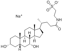 牛磺鹅去氧胆酸钠 结构式