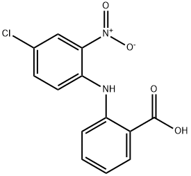 2-(4-氯-2-硝基苯基)氨基苯甲酸 结构式
