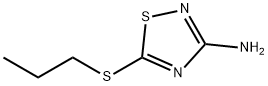 3-氨基-5-丙基硫代-1,2,4-噻二唑 结构式
