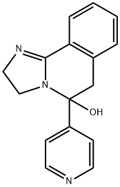 2,3,5,6-Tetrahydro-5-(4-pyridinyl)imidazo[2,1-a]isoquinolin-5-ol 结构式