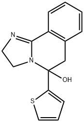 5-(2-Thienyl)-2,3,5,6-tetrahydroimidazo[2,1-a]isoquinolin-5-ol 结构式