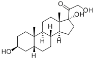 3beta,17,21-trihydroxy-5beta-pregnan-20-one  结构式