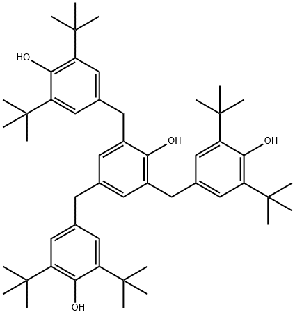 2,4,6-TRIS-(3,5-DI-TERT-BUTYL-4-HYDROXYBENZYL)PHENOL 结构式