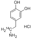 3,4-DIHYDROXYPHENYLETHYLAMINE-8-14C HYDROCHLORIDE-8-14C 结构式