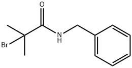 N-苄基-2-溴-2-甲基丙酰胺 结构式