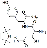 S-(((3-(2,2,5,5-tetramethylpyrrolidine-1-oxy)amino)carbonyl)methyl)-L-cysteinyl-L-tyrosine amide 结构式