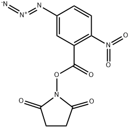 5-叠氮基-2-硝基苯甲酸-N-琥珀酰亚胺酯 结构式