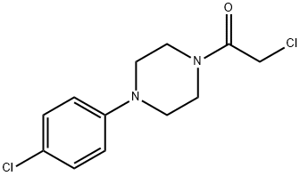 2-氯-1-[4-(4-氯苯基)-1-	哌嗪]乙酮 结构式