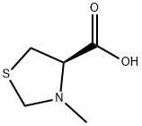 3-甲基-1,3-噻唑烷-4-羧酸盐酸盐 结构式