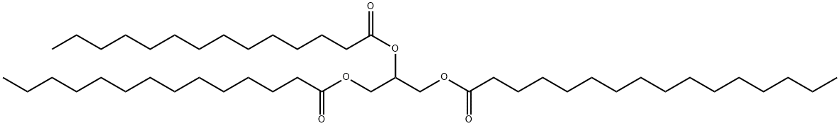 1,2-肉豆蔻酸-3-棕榈酸甘油三酯 结构式