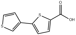 5-(3-噻吩基)噻吩-2-羧酸 结构式