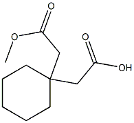 1,1-环己基二乙酸单甲酯 结构式