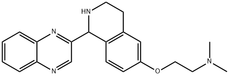 Ethanamine, N,N-dimethyl-2-[[1,2,3,4-tetrahydro-1-(2-quinoxalinyl)-6-isoquinolinyl]oxy]- (9CI) 结构式