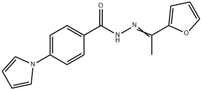 Benzoic acid, 4-(1H-pyrrol-1-yl)-, [1-(2-furanyl)ethylidene]hydrazide (9CI) 结构式