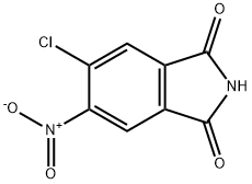 4-氯-5-硝基邻苯二甲酰亚胺 结构式