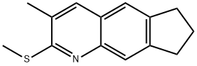 6H-Cyclopenta[g]quinoline,7,8-dihydro-3-methyl-2-(methylthio)-(9CI) 结构式