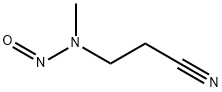 3-(N-亚硝基甲氨基)丙腈 结构式