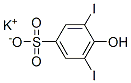 potassium 4-hydroxy-3,5-diiodobenzenesulphonate 结构式