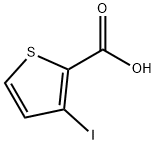 3-碘噻吩-2-羧酸 结构式