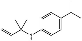 N-(1,1-Dimethyl-2-propenyl)-4-isopropylbenzenamine 结构式