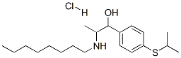 4-[isopropylthio]-alpha-[1-(octylamino)ethyl]benzyl alcohol hydrochloride 结构式