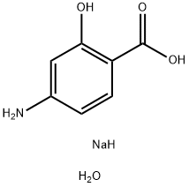 对氨基水杨酸钠二水合物 结构式