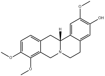 D-四氢药根碱 结构式