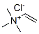 三甲基(乙烯基)氯化铵 结构式