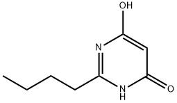 2-丁基-6-羟基嘧啶-4(3H)-酮 结构式