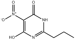 6-羟基-5-硝基-2-丙基嘧啶-4(1H)-酮 结构式