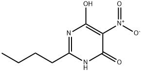 2-BUTYL-6-HYDROXY-5-NITRO-4(1H)-PYRIMIDINONE 结构式