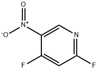 2,4-二氟-5-硝基吡啶 结构式