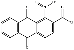 1-Nitro-2-anthraquinonecarbonyl chloride 结构式