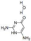 4(1H)-Pyrimidinone, 2,6-diamino-, monohydrate 结构式