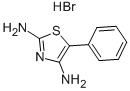 5-苯基-2,4-噻唑二胺氢溴酸盐 结构式