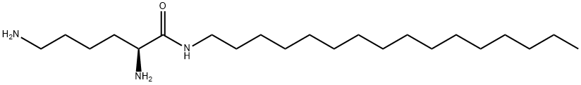 (S)-2,6-Diamino-N-hexadecylhexanamide 结构式