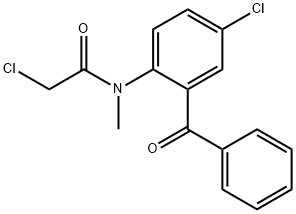 2-(N-甲基氯乙酰氨)-5-氯二苯甲酮 结构式
