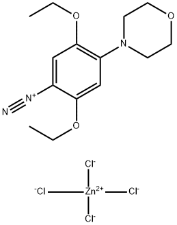 2,5-二乙氧基-4-(吗啉-4-基)苯二氮杂四氯化锌 结构式